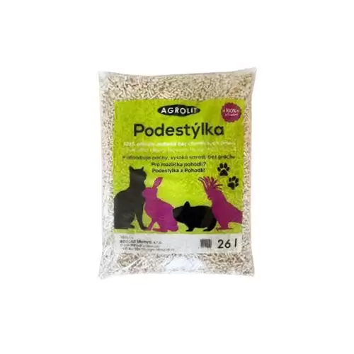 Podestýlka Agrolit dřevěná lisovaná 26 litrů