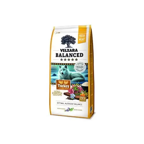 Velxara Balanced FM Dog Adult Monoprot.Turkey&Rice750g