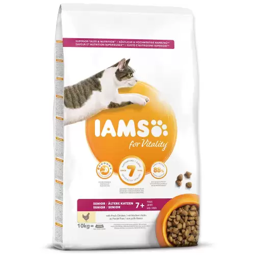 Krmivo IAMS Cat Senior Chicken 10kg 