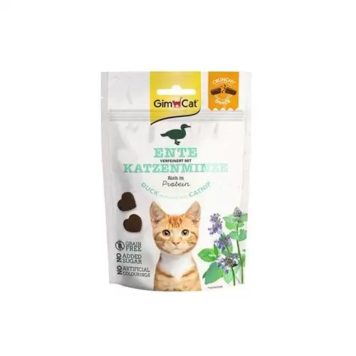 GimCat Crunchy Snacks kachna&šanta kočičí 50g