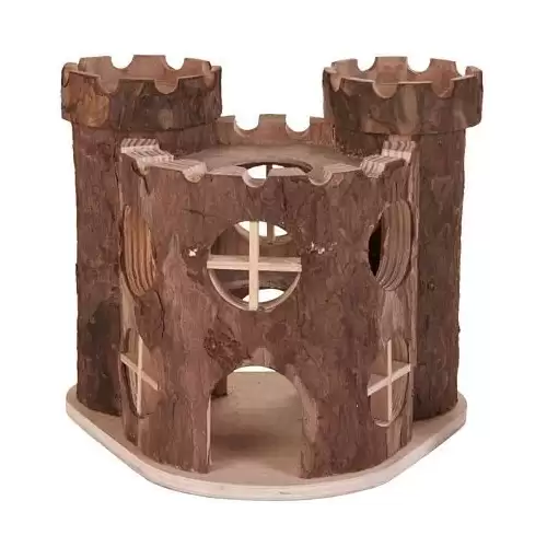 Dřevěný hrad MATTI pro hlodavce 17x15x12cm TRIXIE