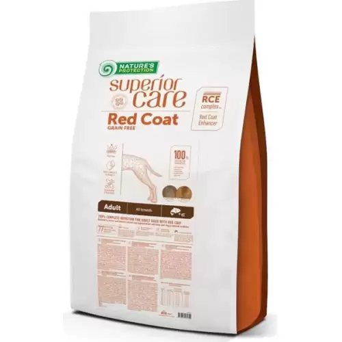  Nature's Protection Superior Care Dog Dry Red Coat Adult GF Salmon 10 kg
