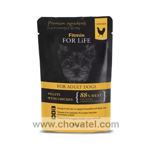 Fitmin For Life dog pouch Adult chicken jelly 85g