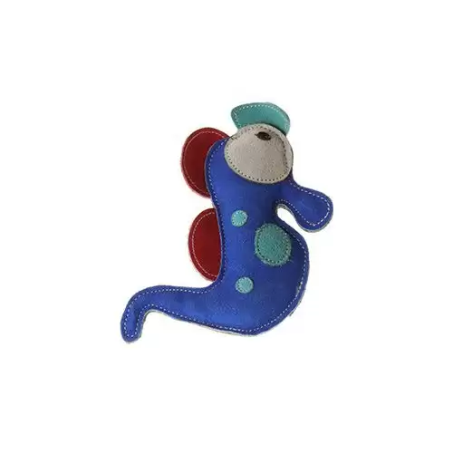 Hračka pes animALL Mořský koník kůže,barevný 23,5x15cm