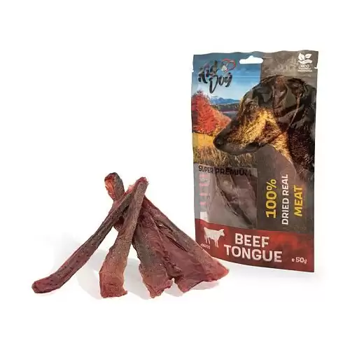 KIDDOG SUPER PREMIUM 100% hovězí jazyk, tenké plátky 50 g