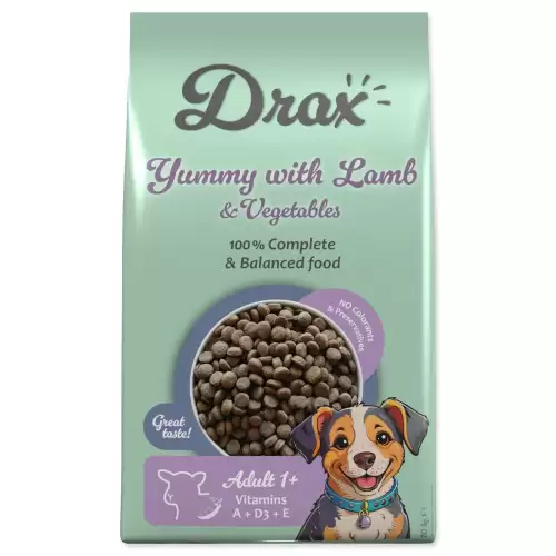 Krmivo Drax Adult s jehněčím a se zeleninou 10kg