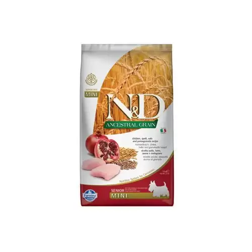 N&D LG DOG Senior Mini Chicken & Pomegranate 2,5kg