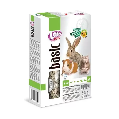 LOLO Foody granulované krmivo pro hlodavce 500 g krabička