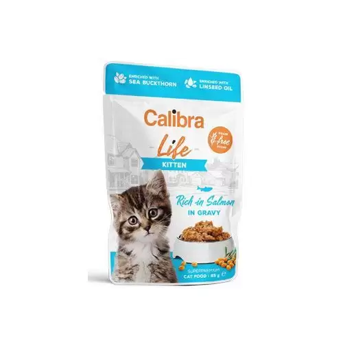 Calibra Cat Life kapsa Kitten Salmon in gravy 85g