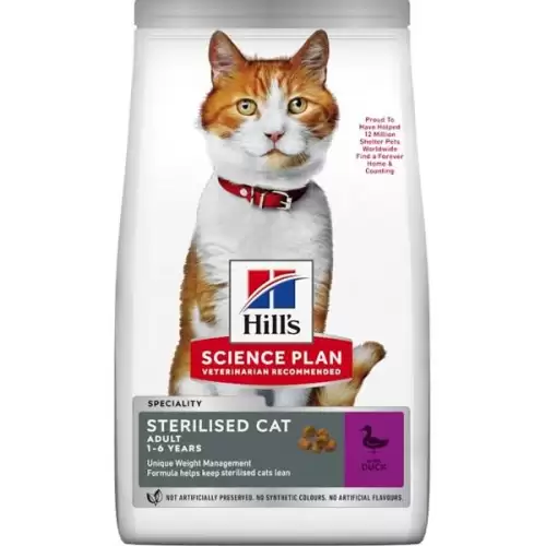  Hill's Science Plan Feline Adult Sterilised Cat with Duck 3 kg