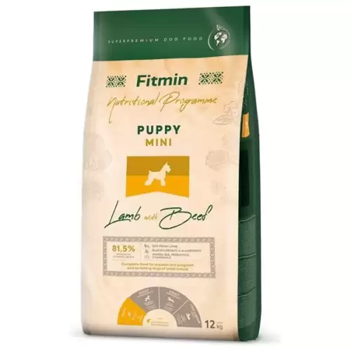  Fitmin Dog Mini Puppy Lamb & Beef 12 kg