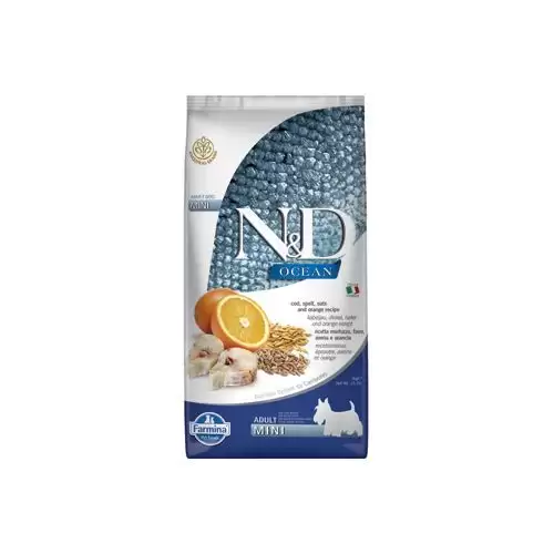 N&D OCEAN DOG LG Adult Mini Codfish & Orange 7kg