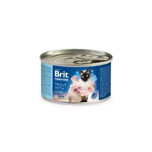 Brit Premium Cat by Nature konz Trout&Liver 200g