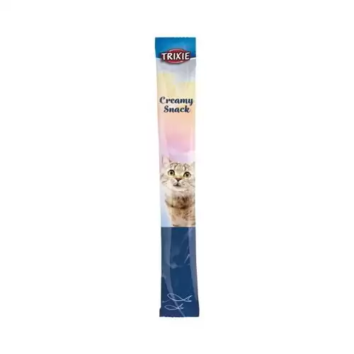 Creamy, krémová pochoutka pro kočky, tuňák a bílá ryba, 5 x 14 g