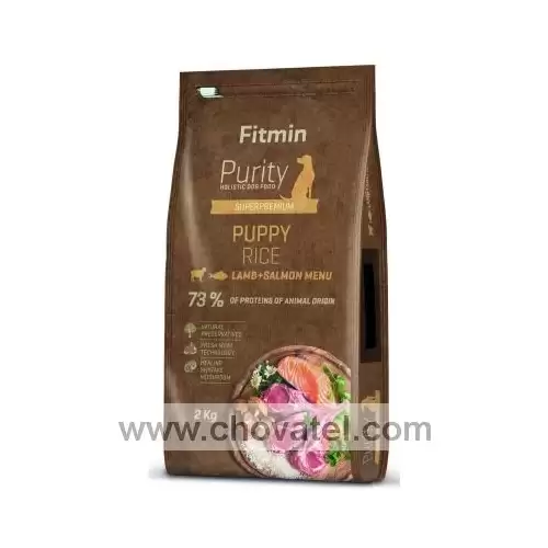 Fitmin dog Purity Rice Puppy Lamb & Salmon 2kg