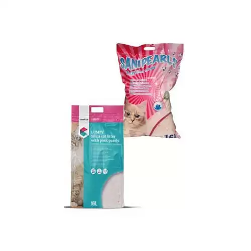 Podestýlka Sanipearls LUMPY 16l CVET