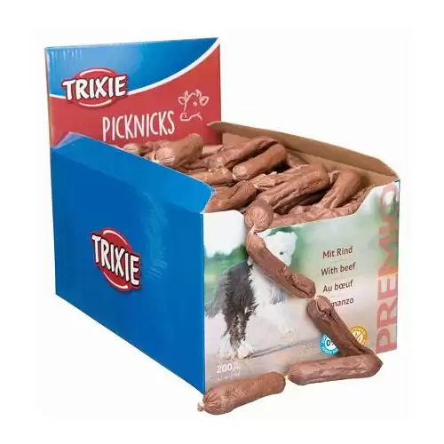 Premio PICKNICKS klobásky -  hovězí maso 8 g, [200 ks] - TRIXIE