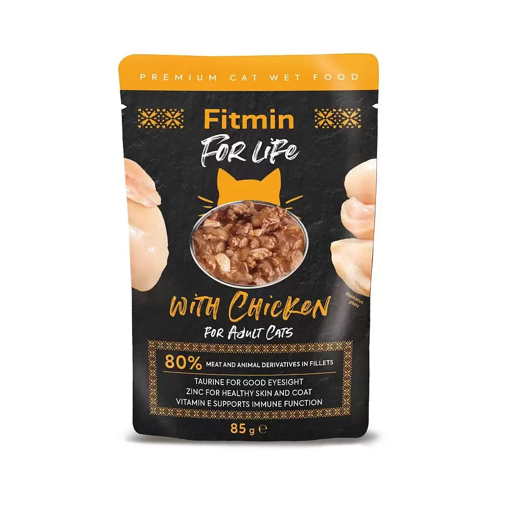 fflcatpouchadultchicken85g