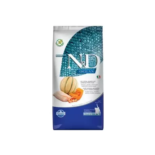 N&D OCEAN CAT Kitten Cod & Shrimp & Pumpkin&Melon 5kg