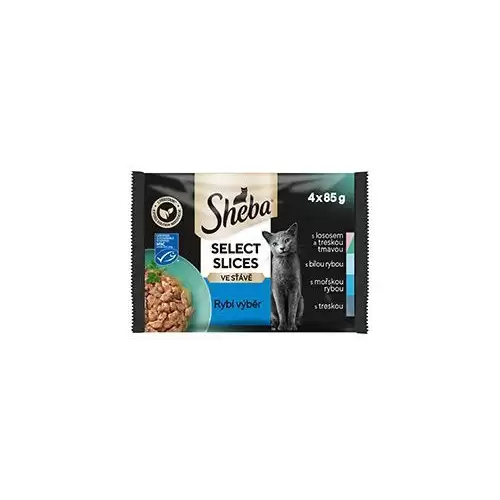 Sheba kapsa Select Slices rybí výběr 4x85g
