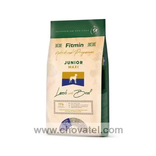 Fitmin dog Maxi Junior Lamb Beef 2 x 12kg