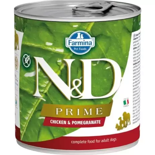  N&D PRIME Dog konz. Chicken & Pomegranate 285 g