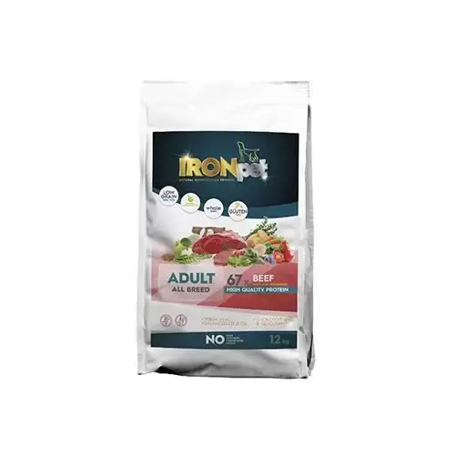 IRONpet Dog Adult All Breed Beef 12kg