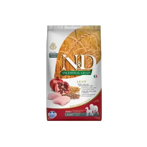 N&D LG DOG Light M/L Chicken&Pomegranate 2,5kg