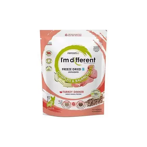 I´M DIFFERENT krmivo mrazem suš. Raw Turkey Dinner156g