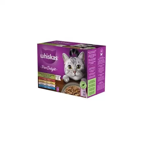 Whiskas kapsa Pure Delight mix v želé 12x85g