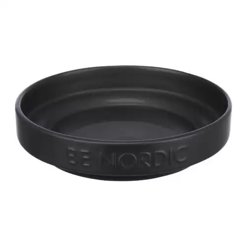 BE NORDIC keramická miska plytká, 0.3l / 16 cm, černá