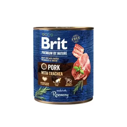 Brit Premium Dog by Nature konz Pork&Trachea 800g