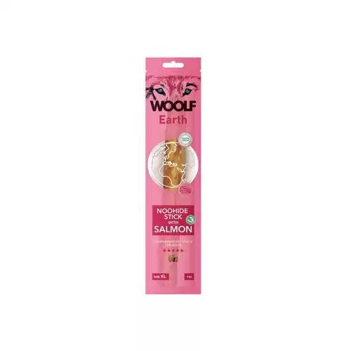 WOOLF Earth poch. NooHide XL Stick with Salmon 85g