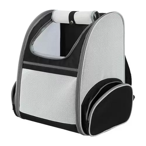 Transportní batoh CHLOE, 39 x 43 x 27 cm, max 8 kg, světlešedá/černá