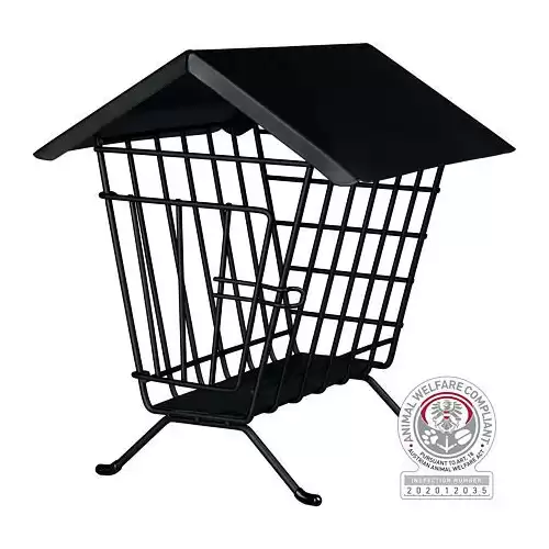 Samostatně stojící krmítko na seno, kovové 20 x 23 x 20 cm