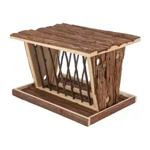 Jesličky na seno 40 x 22 x 30 cm, samostatně stojící, přírodní dřevo