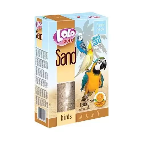 LOLOpets pomerančový písek pro ptáky 1500 g