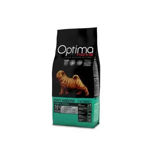 Optima Nova Dog GF Puppy Digestive Rabbit&Potato 12kg