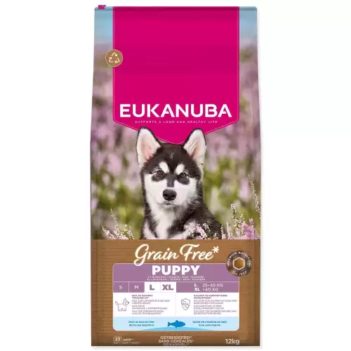 Krmivo EUKANUBA Grain Free Puppy Large rich in ocean fish 12kg