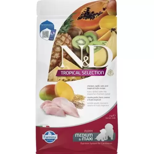  N&D TROPICAL SELECTION Dog LG Chicken Puppy Medium & Maxi 2 kg