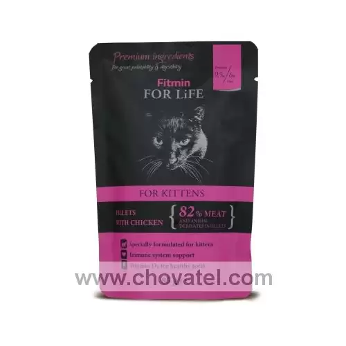 Fitmin For Life Cat Pouch Kitten Chicken 85g