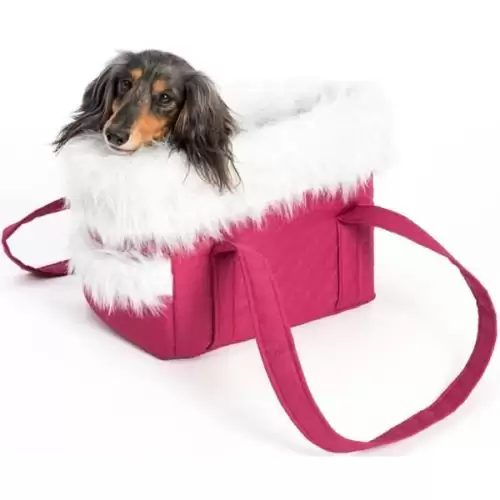  Transp.taška textil Elegance LUX vínová 30cm