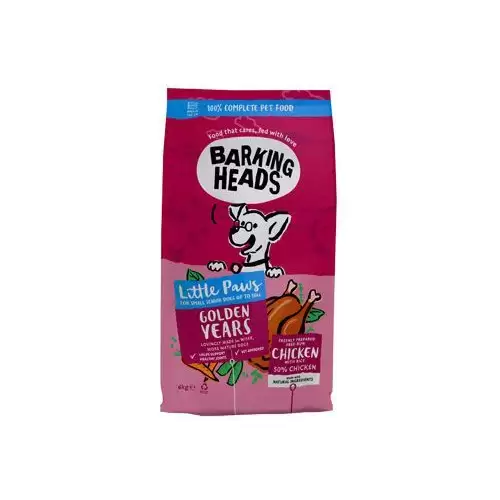 BARKING HEADS Little Paws Golden Years Chicken 6kg