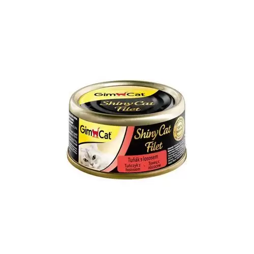 GimCat ShinyCat konz. filet tuňák s lososem 70g