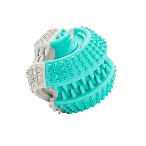 Dentální péče mátový míček 6 cm, dvoubarevný, HipHop Dog