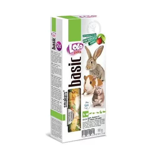 LOLO SMAKERS 2 klasy jablečné pro hlodavce 90 g