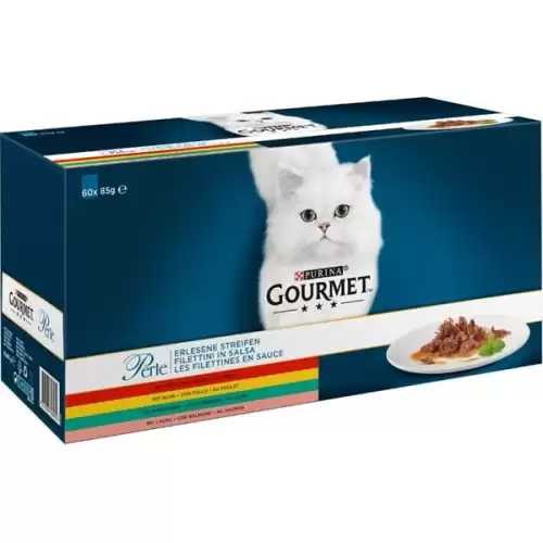  Gourmet Perle cat kaps.- Multip.minifiletky maso 60 x 85 g 