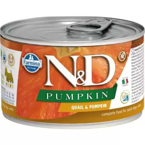  N&D PUMPKIN Dog konz. Quail & Pumpkin Mini 140 g