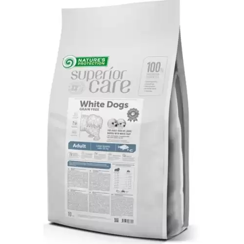  Nature's Protection Superior Care Dog Dry White Dogs Adult Large Breed GF White Fish 10 kg