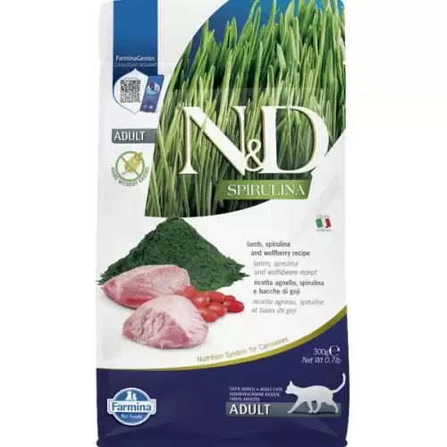  N&D SPIRULINA Cat GF Lamb & Wolfberry Adult 300 g